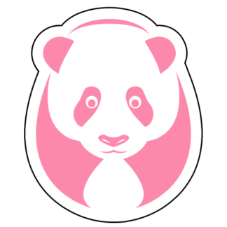 Big Panda Sticker (Pink)